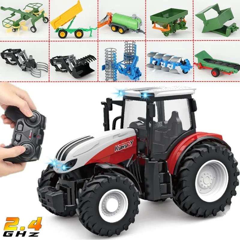 Tractor Implement - Set Mainan Mobil Petani RC 1/24