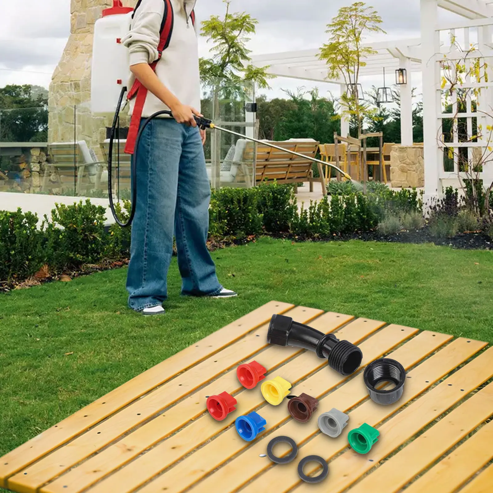 Crop Sprayer Backpack - Nosel Kipas Sudut Lebar 110 Derajat