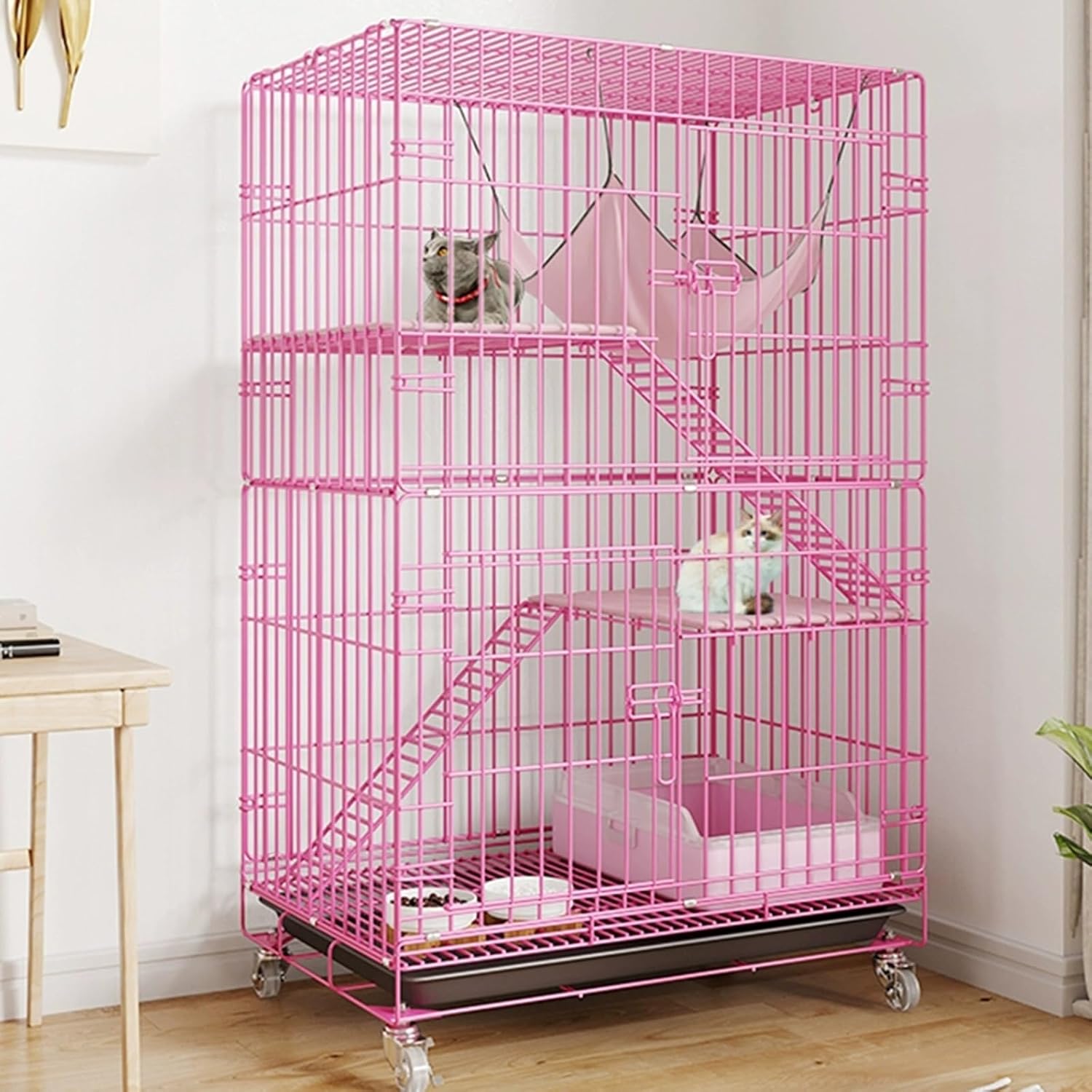 Rabbit Cage Wire - Kandang Kucing 3 Tingkat yang Dapat