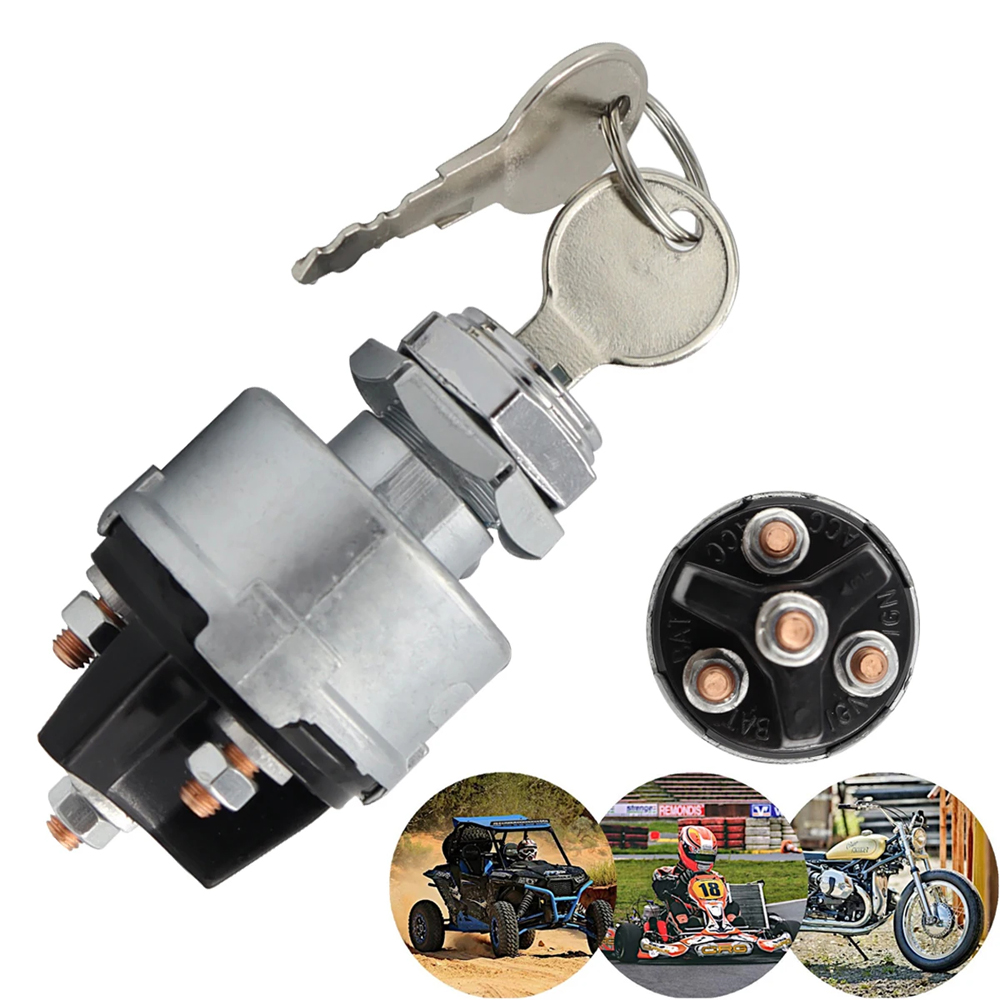 Tractor Implement - 4-posisi saklar kunci pengapian Universal 12v