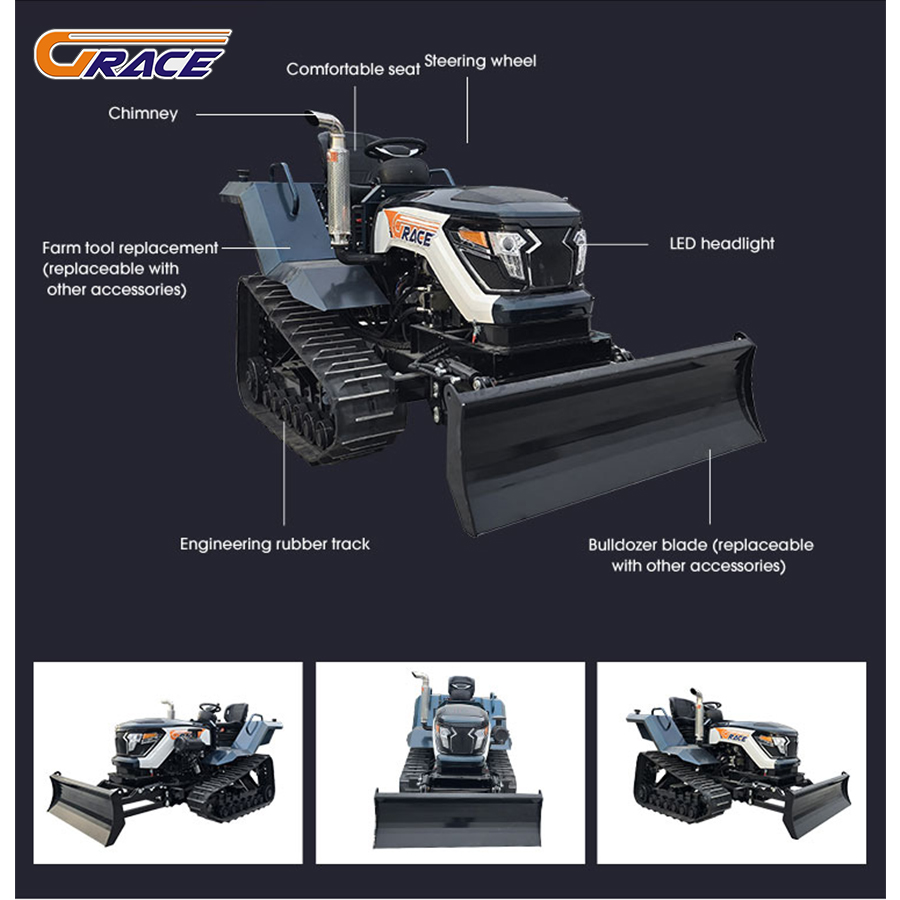 Traktor Crawler Berkinerja Tin - Tractor Implement ulasan dan harga