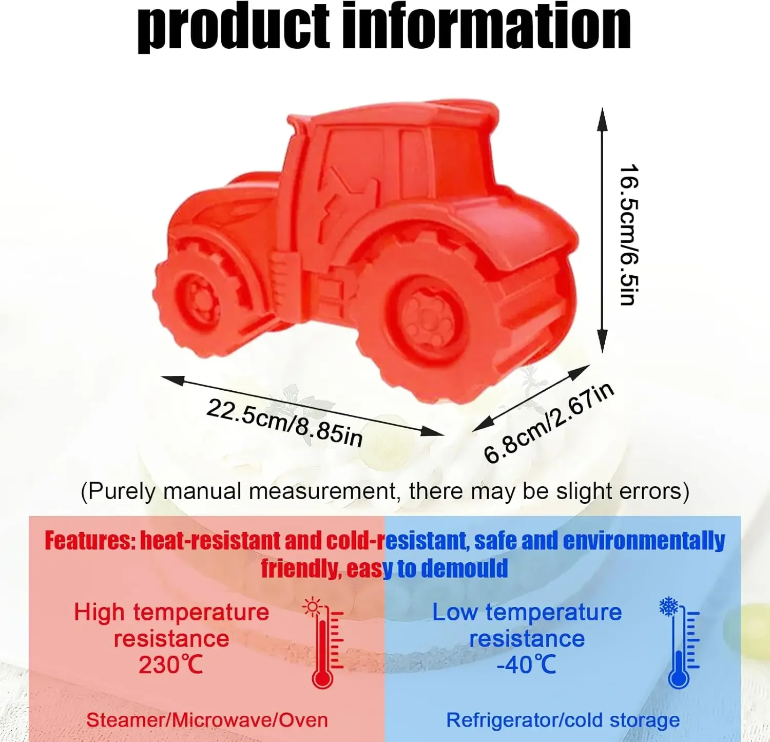 Cetakan kue silikon traktor 3D - Tractor Implement ulasan dan harga
