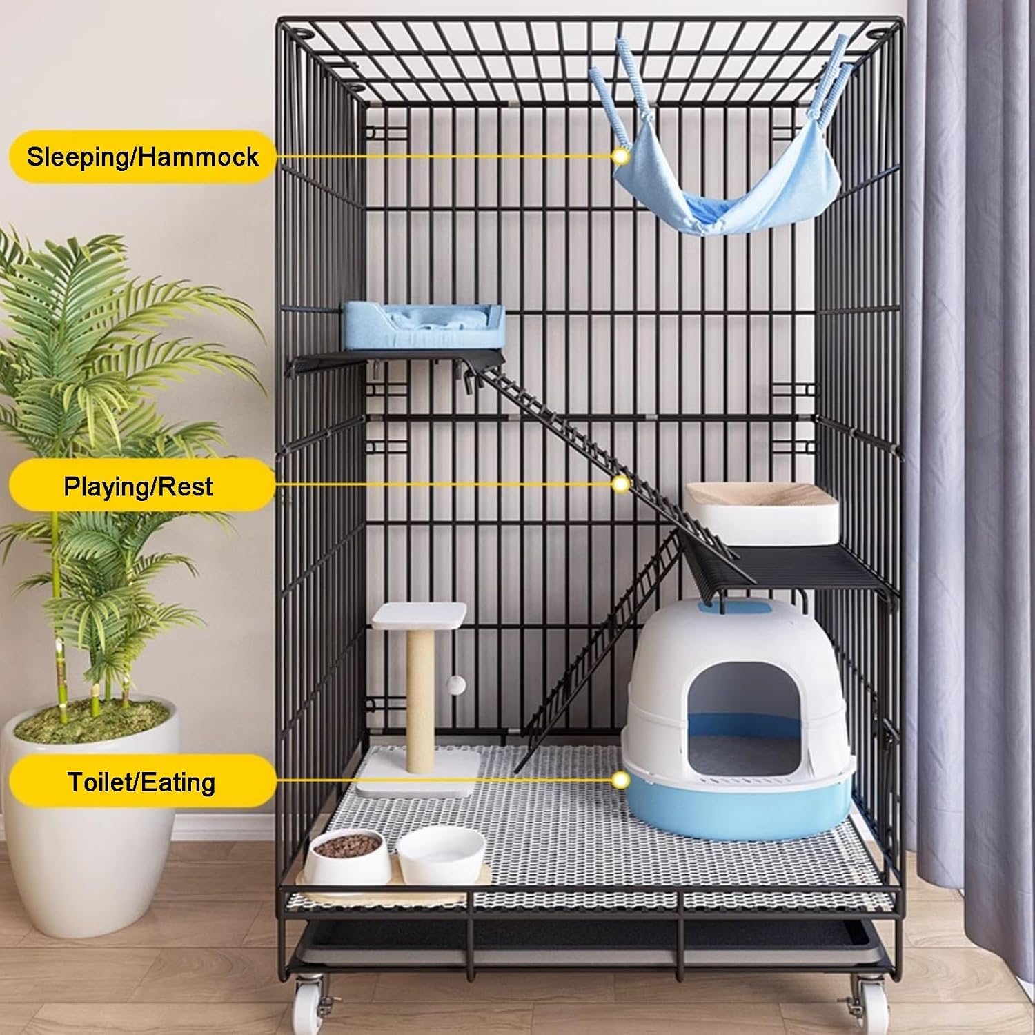 Kandang Kucing 3 Tingkat yang  - Rabbit Cage Wire ulasan dan harga